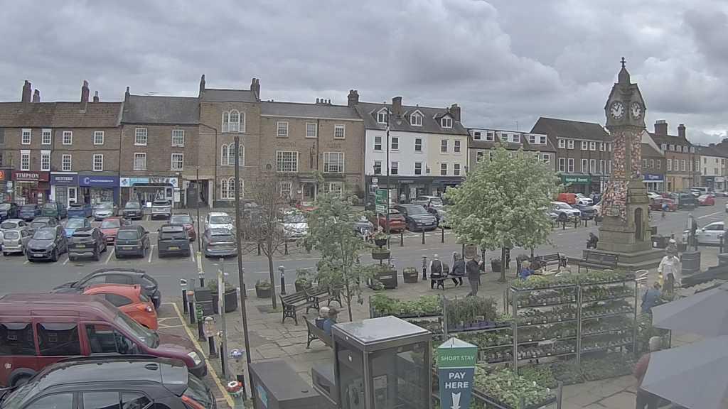 Thirsk webcam overlooking the Market Place