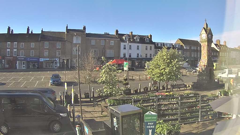Thirsk webcam overlooking the Market Place